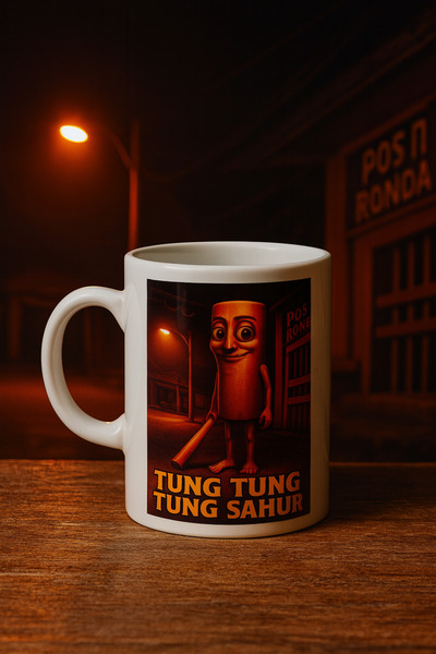 miras home Tung Tung Tung Sahur Baskılı Kupa Bardak, Hediyelik Kupa Fincan