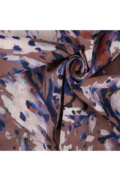 PİRAMİT Natural Patterned Scarf