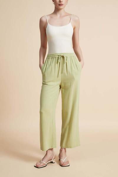 Yola Wide-Leg Drawstring Pants