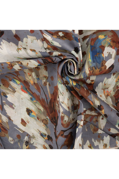 PİRAMİT Natural Patterned Scarf