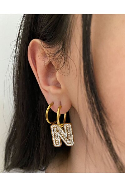 DEMOKAN أقراط نسائية من حجر الزركون الصلب أقراط نسائية مضادة للتشويه