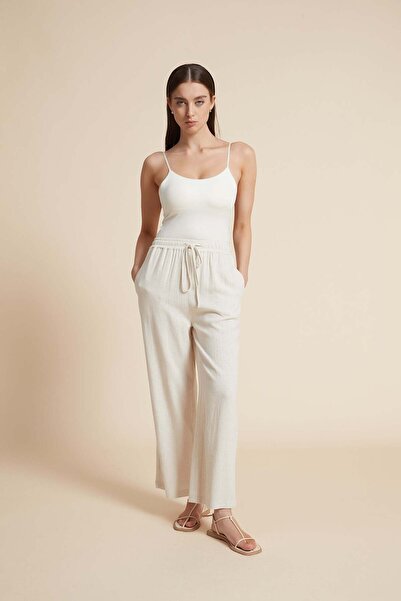 Yola Wide-Leg Drawstring Pants