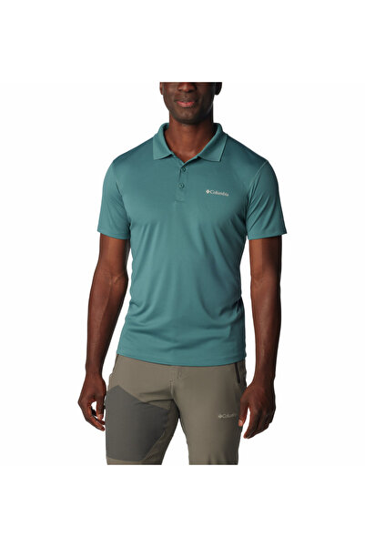 Columbia Tricou polo verde clasic pentru bărbați Zero Rules