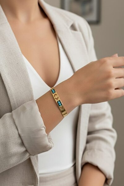 Süspüs Accessories سوار من الفولاذ المقاوم للتشويه - مطرز بالرمل