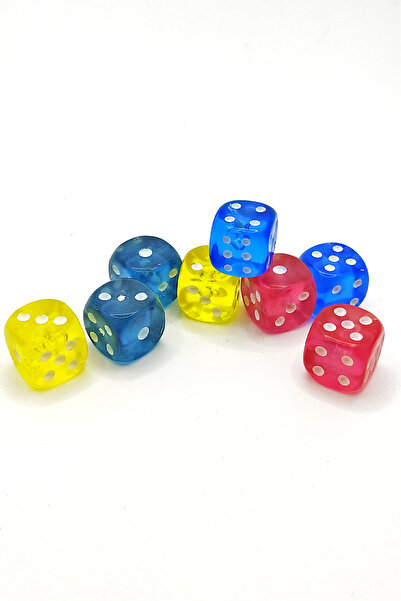 Limmy 4 Colorful Okey Dice and Table Games Dice