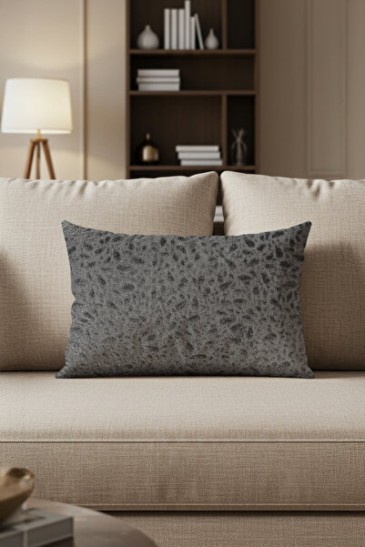 Sezyon Husă de pernă cu model Yuna 30x50 negru cărbune