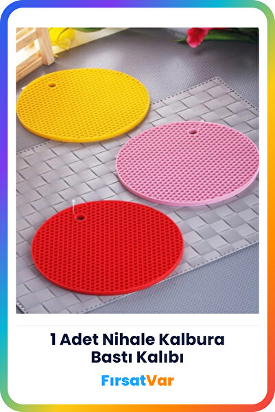FırsatVar Silikon Nihale Çaydanlık Tava Tencere Cezve Altlığı Yanmaz Yapışmaz...