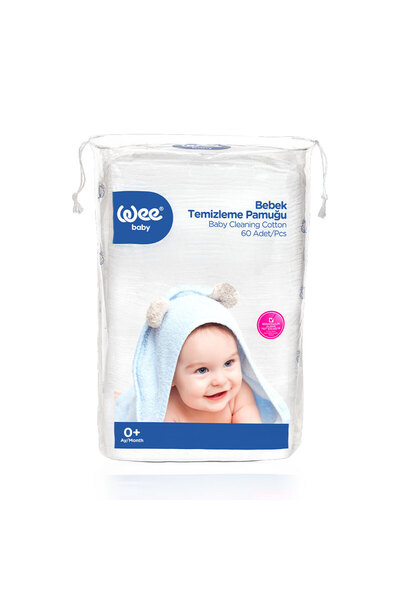Wee Baby 60'lı Bebek Temizleme Pamuğu