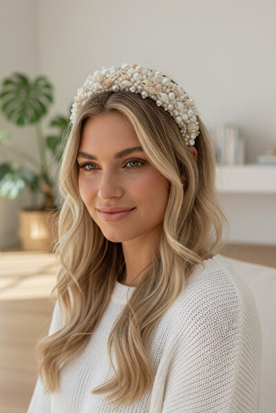 chipiques Μεγάλη κορώνα με κέλυφος και μαργαριτάρι - Κομψή, αστραφτερή και άν...