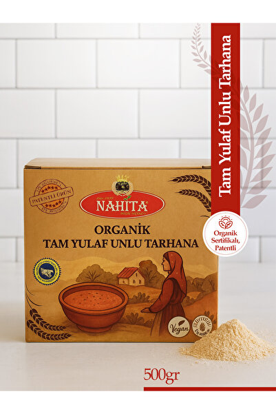 Nahita Organik Tam Yulaf Unlu Tarhana – Vegan, Diyete Uygun, Yüksek Lif, Bol Protein (500 gr)