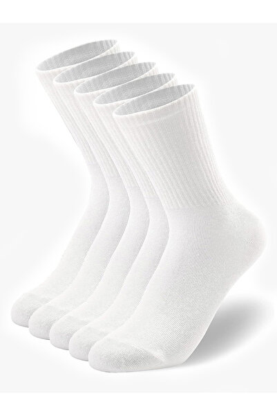 SEVORIA 5'Çift Unisex Desensiz Kolej&Tenis Çorabı