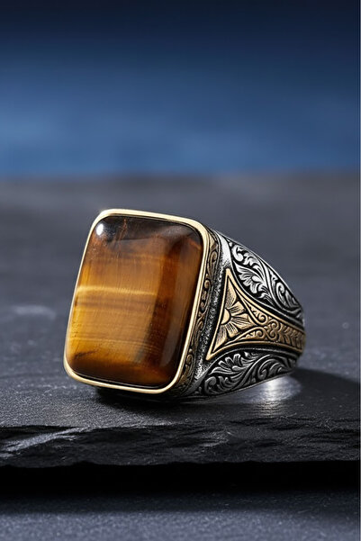 Takıdepo Kaplangözü Taşlı Gümüş Yüzük