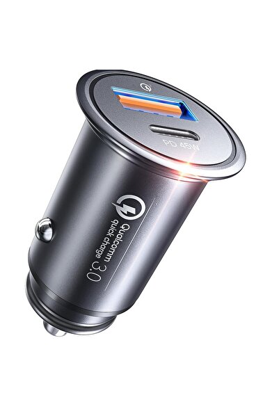 Timebox Car Charger Fast Charge 67W 1 x USB QC 3.0 Type-C Durable Material - Zinc Compatible with