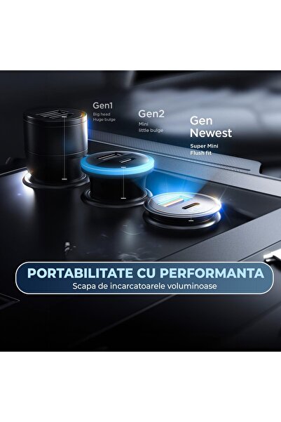 Timebox Car Charger Fast Charge 67W 1 x USB QC 3.0 Type-C Durable Material - Zinc Compatible with