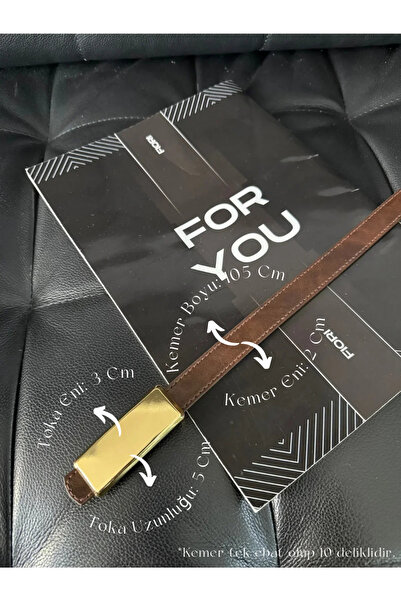 Fiori حزام نسائي رفيع بإبزيم مستطيل، حزام معطف، حزام قميص، حزام فستان