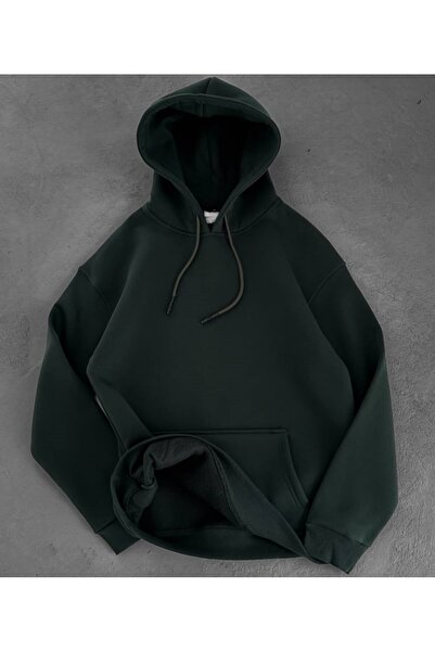 bergibo سترة رياضية كبيرة الحجم ذات جودة عالية - مصنوعة من القطن الممشط المضغ...