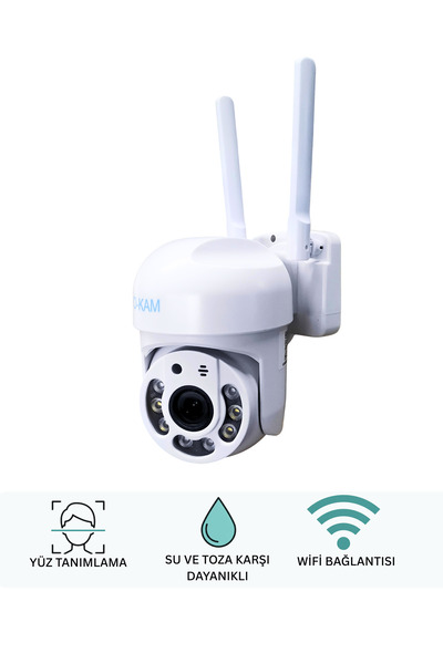 O-KAM OKAM 3011 TEK KAMERA 3MP WİFİ PTZ 4MM 5MP Lens Adaptor Dahildir