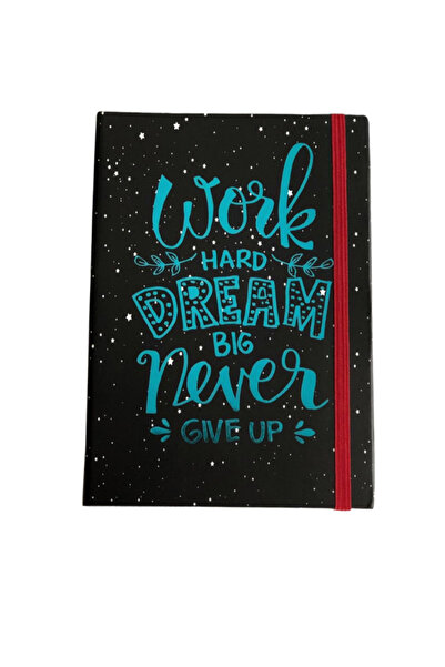 Dörtel Tedarik Dream Big Mottolu Hardcover Unlined Notebook Timeless Agenda