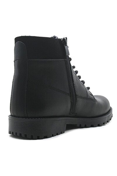 Rakerplus Neson Genuine Leather Black Winter Boots