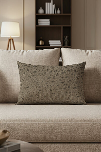 Sezyon غطاء وسادة ملون منقوش من يونا مقاس 30 × 50 لون موكا