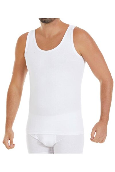 YILDIZ 15 Чоловічий білий 100% бавовна Спортивний Rambo Ззаду хрестоподібний рибана Майка