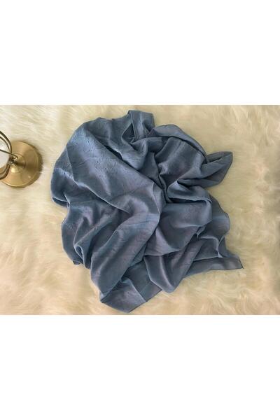 VaVscarfs Bamboo Crinkle Scarf Hijab Crinkle Scarf Blue