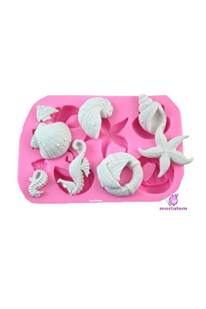 morlalem m Tek Kalıpta 8 Obje Midye Deniz Kabuğu Gemili Kurtarma Simidi Deniz...