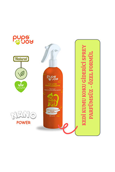 pupsjoy Kedi Kumu Koku Giderici Sprey Nano Gümüş İçerikli Parfümsüz Özel Formül