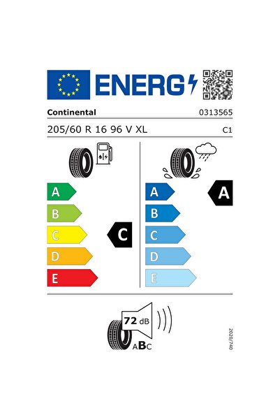 Continental 205/60R16 96V XL PREMIUM CONTACT 7 Üretim 2025 Oto Yaz Lastiği