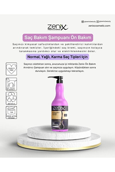 Zenix Fön Öncesi Arındırıcı Şampuanı 1000 ml