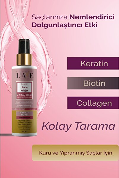 Professional Laxe İstanbul Keratin&Biotin&Kolajen Sıvı Saç Kremi 200 Ml
