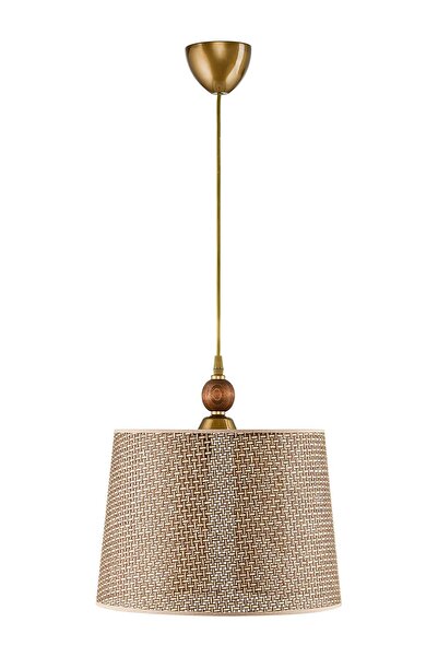 DEDE TEKLİ MİMBRE SARKIT AVİZE KAHVERENGİ