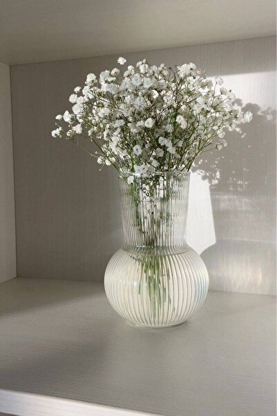 Vesile Atölye Kuru Çiçek Şoklanmış Doğal Beyaz Cipso Demet 🌿