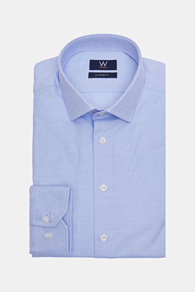W Collection MAVİ KLASİK GÖMLEK