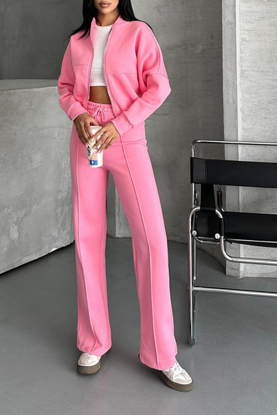 Neşeli Butik γυναικείο βαμβακερό χειμερινό σετ αθλητικών φορμών casual κοπής NBG112