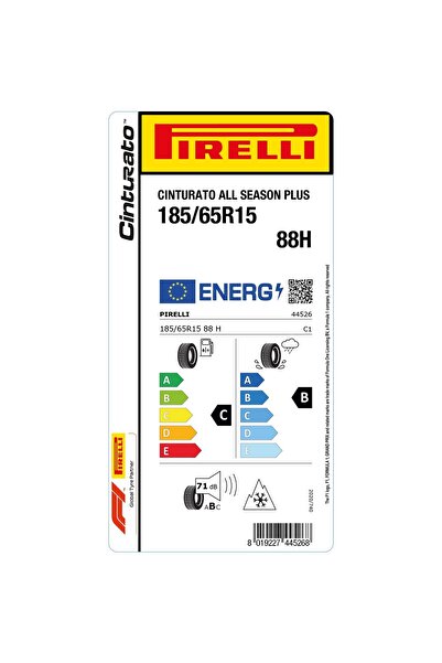 Pirelli 185/65R15 88H Cınturato All Season Plus - - 4 Mevsim