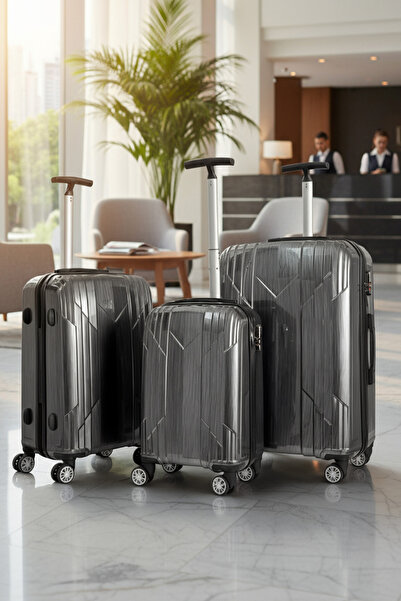 Reymond Luggage Reymond INOX Polikarbon Valiz, Büyük Boy