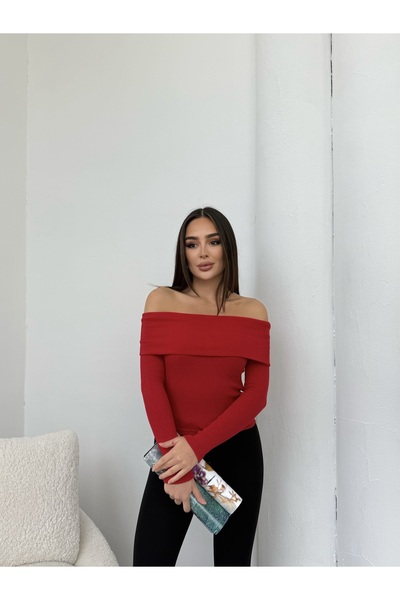 bemmoda Kadın Madonna Yaka Kaşkorse Bluz