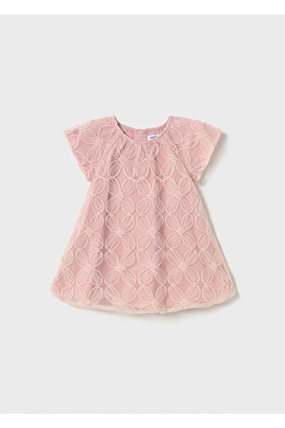 MAYORAL فستان صيفي للفتيات الصغيرات من التول المطرز