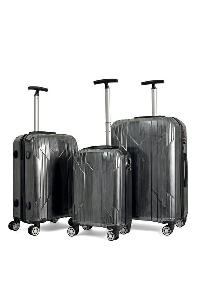 Reymond Luggage Reymond INOX Polikarbon Valiz, 3'lü Set