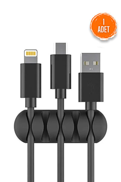 Beatitude Kablo Düzenleyici 1 Adet Bilgisayar Telefon Şarj Kablosu Sabitleyic...