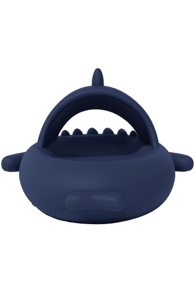 Flippy ® Shark-Style Unisex EVA Foam Clogs, Thick Non-Slip Sole, Size 44-45, Dark Blue