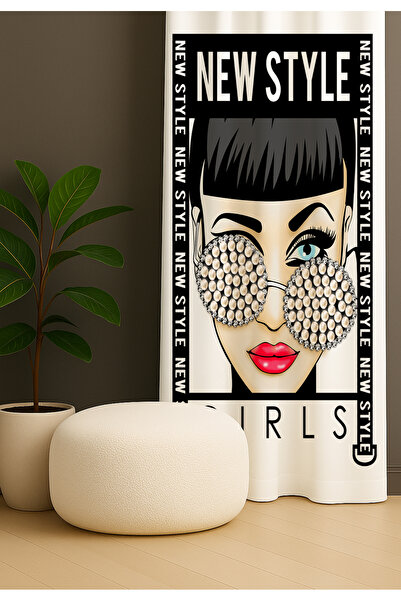 EVSEHOMES Cortina de fundal cu o singură aripă New Style