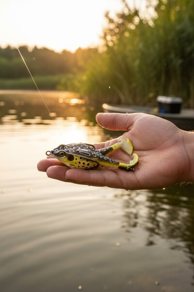 usmtekno Sahte Kurbağa, Balık Yemi Rapala, Lures Turna Sahte Yem Rapala,ff42 Yeşil
