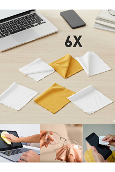 otio 6 Pieces Microfiber Glasses and Screen Cleaning Wipes, Lint-Free a Quality Cleaning Cloth
