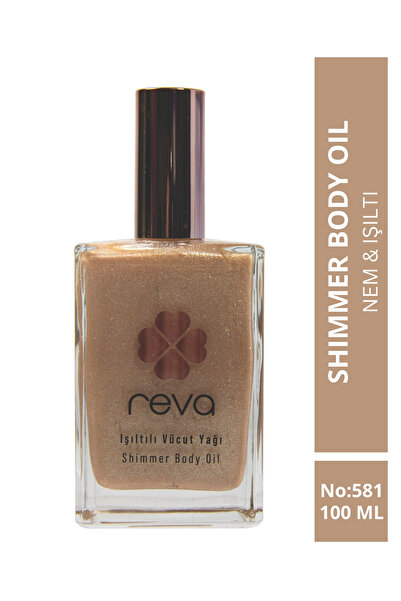 REVA Champaigne Shimmer Body Oil 100 ml - Shimmering Body Oil - Vegan & Clean...