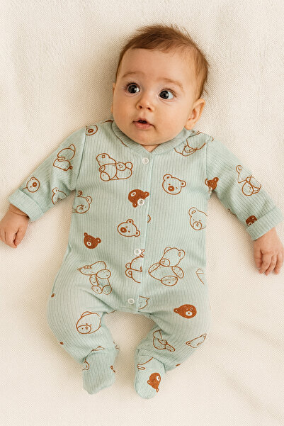 OMY Desenli Tulum&hastane Çıkışı Yenidoğan Baskılı Tulum