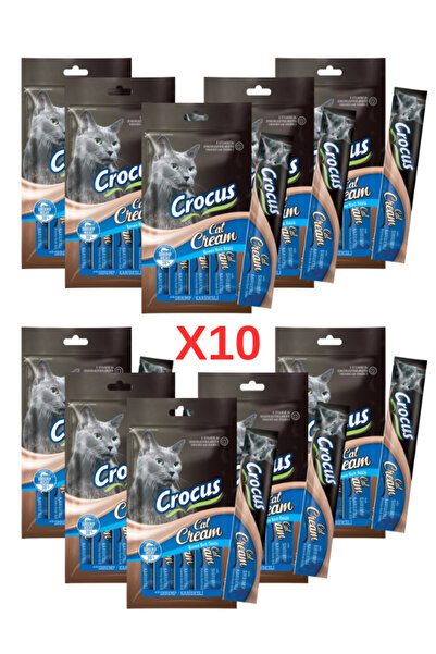 Crocus KARİDESLİ KREMA KEDİ ÖDÜLÜ 4X15 GR. 10 ADET