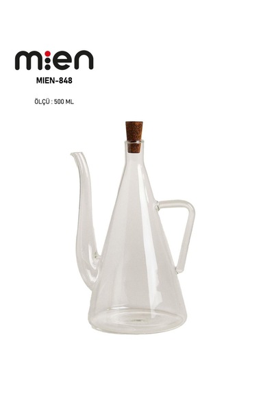 MİEN AKASYA TIPALI CAM YAĞDANLIK 500 ML MİEN-1J10