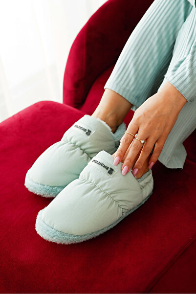 Peluche Papuci de casă pentru femei Mint